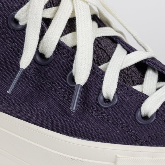 Converse Chuck Taylor All Star lift platform tonal jacquard Plum Raisin W Size 8 - Picture 4 of 11